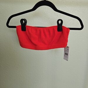 Good American Red Bikini Top